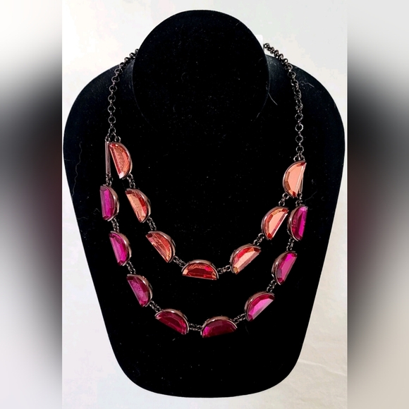 Coldwater Creek Orange and Red Necklace - Picture 1 of 6